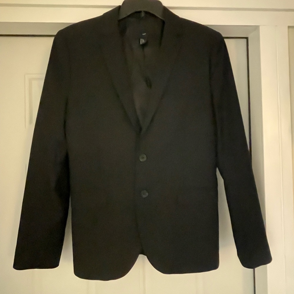 H&M Mens Jacket - Black - Slim Fit - 40R